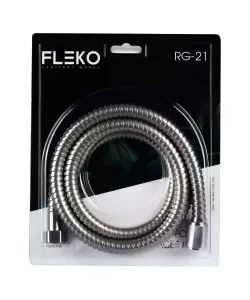 Furtun de dus flexibil din otel inoxidabil, Lungime 150cm FLEKO RG-21-A Furtun de dus flexibil din otel inoxidabil, Lungime 150cm FLEKO RG-21-A