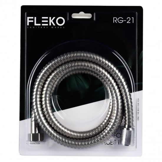 Furtun de dus flexibil din otel inoxidabil, Lungime 150cm FLEKO RG-21-A