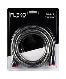 Furtun de dus flexibil din otel inoxidabil, Lungime 190 CM FLEKO RG-08-A