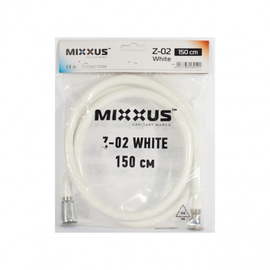 Furtun de dus MIXXUS HOSE Z-02 WHITE - 150 cm