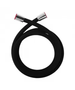 Furtun de dus, ZERIX SILICONE.F12 Black - 150 cm