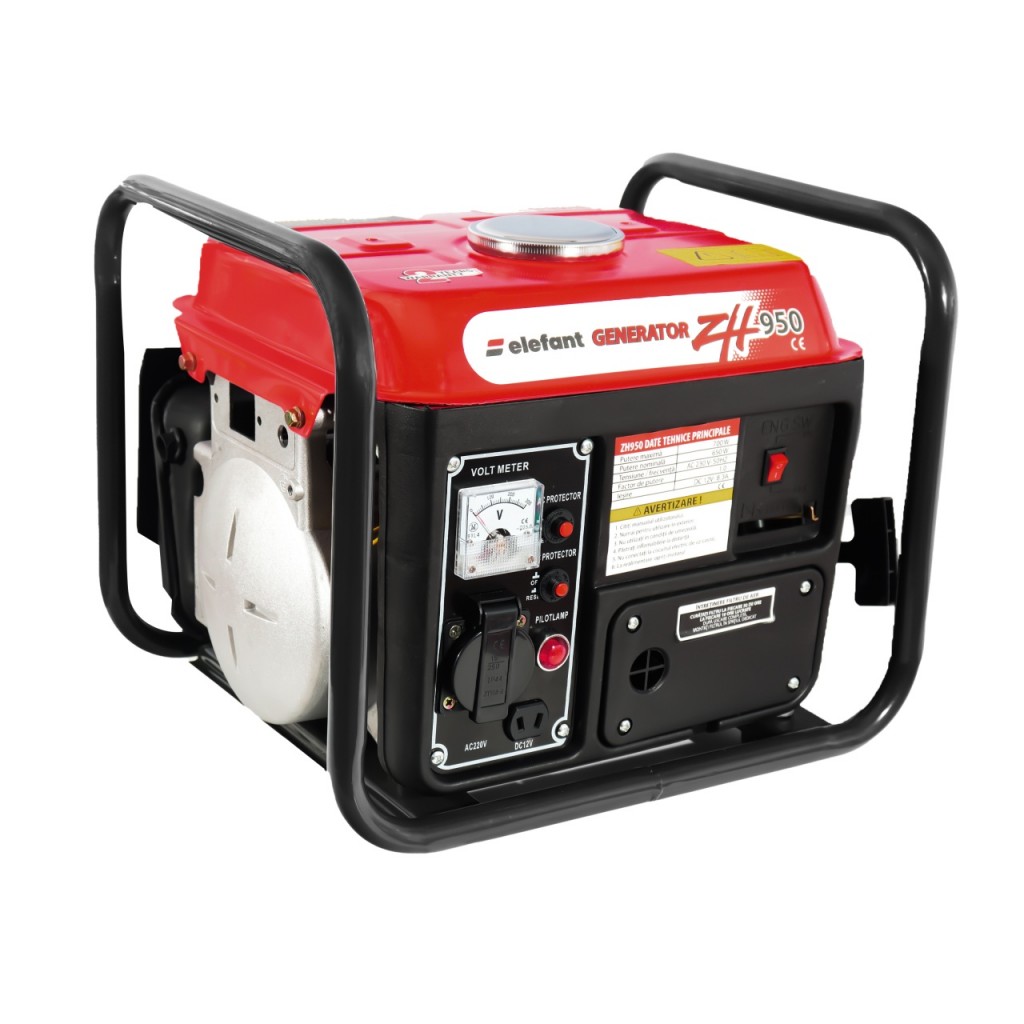 Elephant brand キャピタル Generator pe benzina ZH950 ELEFANT, Voltmetru integrat, Ieşire