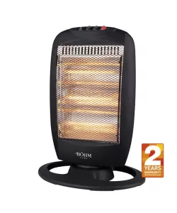 Încălzitor electric cu halogen BHH05 BÖHM, 3 trepte de putere 400/800/1200 W, Suprafața de încălzire 20-25 m² Încălzitor electric cu halogen BHH05 BÖHM, 3 trepte de putere 400/800/1200 W, Suprafața de încălzire 20-25 m²