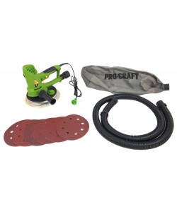 Masina de slefuit pereti Procraft EX950EL, 950 W, 180 mm, 1200-2500 rot/min cu aspirator sac