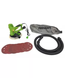 Masina de slefuit pereti Procraft EX950EL, 950 W, 180 mm, 1200-2500 rot/min cu aspirator sac