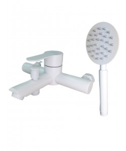 MIXXUS DAX-009 WHITE EURO baterie baie din otel inoxidabil