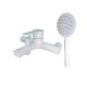 MIXXUS DAX-009 WHITE EURO baterie baie din otel inoxidabil