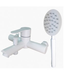 MIXXUS DAX-009 WHITE EURO baterie baie din otel inoxidabil