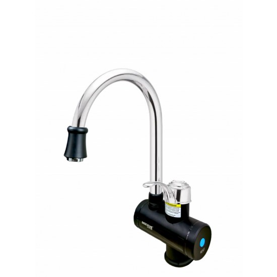 MIXXUS Electra 240-E Black robinet instant electric pentru apa, 3 kW din plastic si otel inoxidabil