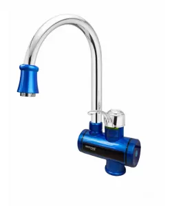 MIXXUS Electra 240-E Blue robinet instant electric pentru apa, 3 kW din plastic si otel inoxidabil