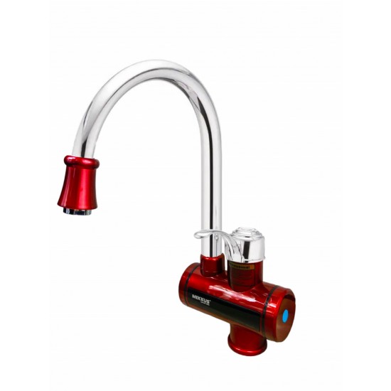 MIXXUS Electra 240-E Red robinet instant electric pentru apa, 3 kW din plastic si otel inoxidabil