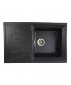 MIXXUS HB8104-G226 NEGRU, chiuveta bucatarie dreptunghiulara din granit
