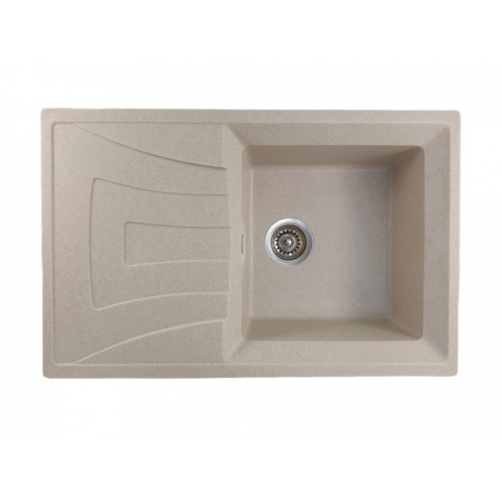 MIXXUS HB8104-G322 BEJ, chiuveta bucatarie dreptunghiulara granit