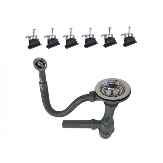 MIXXUS HB8104-G322 BEJ, chiuveta bucatarie dreptunghiulara granit