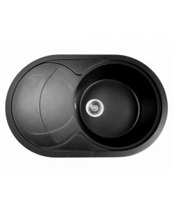 MIXXUS HB8310-G226 NEGRU, chiuveta ovala bucatarie granit