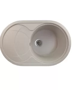 MIXXUS HB8310-G322 BEJ, chiuveta ovala bucatarie granit