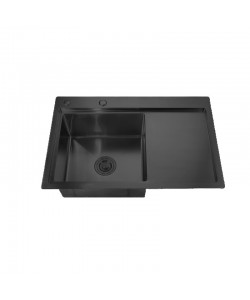 MIXXUS HM7849L-215 NANO-BLACK (3.0/0.8) chiuveta bucatarie din inox