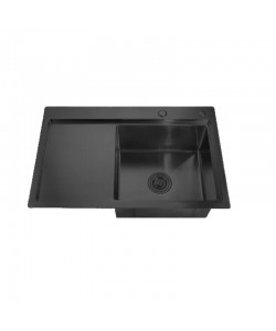 MIXXUS HM7849R-215 NANO-BLACK (3.0/0.8) chiuveta bucatarie din inox