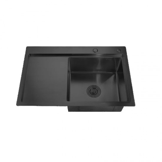 MIXXUS HM7849R-215 NANO-BLACK (3.0/0.8) chiuveta bucatarie din inox