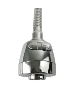 MIXXUS Para flexibila de baterie cu comanda, cromata, 2 setari jet