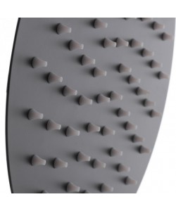 MIXXUS SH-04 BLACK cap de dus din otel inoxidabil