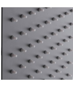 MIXXUS SH-06 BLACK cap de dus din otel inoxidabil