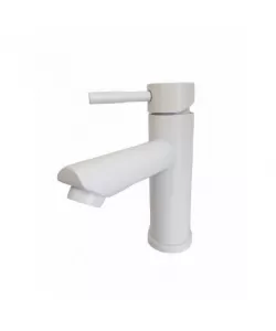 MIXXUS SUS-001-A WHITE baterie lavoar cu gura scurta din otel inoxidabil