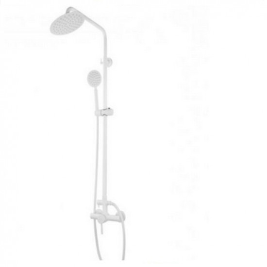 MIXXUS SUS-003-J WHITE baterie baie cu coloana de dus din otel inoxidabil MIXXUS SUS-003-J WHITE baterie baie cu coloana de dus din otel inoxidabil