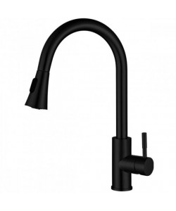 MIXXUS SUS-014-B BLACK baterie bucatarie din otel inoxidabil flexibil