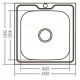 MIXXUS Z5050-08-180MD chiuveta bucatarie din inox MIXXUS Z5050-08-180MD chiuveta bucatarie din inox
