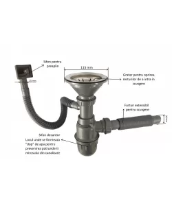 MIXXUS Z510-08-180D chiuveta bucatarie din inox