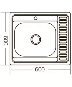 MIXXUS Z6060L-08-180MD chiuveta bucatarie din inox MIXXUS Z6060L-08-180MD chiuveta bucatarie din inox