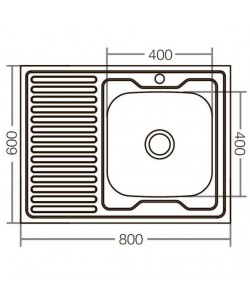 MIXXUS Z8060R-06-160E chiuveta bucatarie din inox