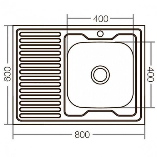 MIXXUS Z8060R-06-160E chiuveta bucatarie din inox
