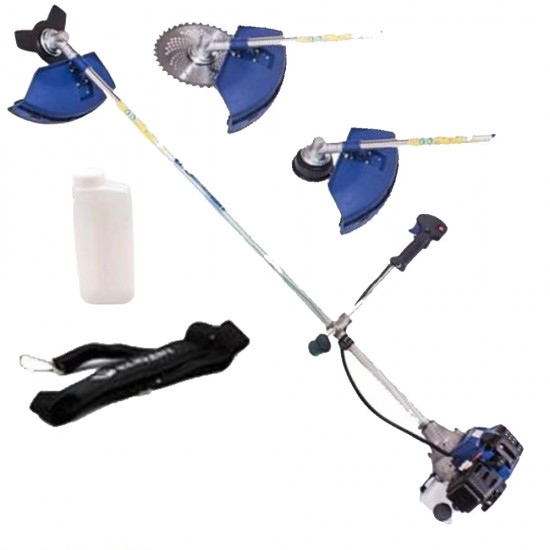 Motocoasa benzina Baikal BK 4200, 4.7 CP, 4200W, 4 sisteme de taiere, set complet de accesorii