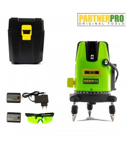 Nivela laser PARTNER PRO PLE-5D , 5 linii, ±2 mm/5m, 40 m, Timp de nivelare ≤ 5s