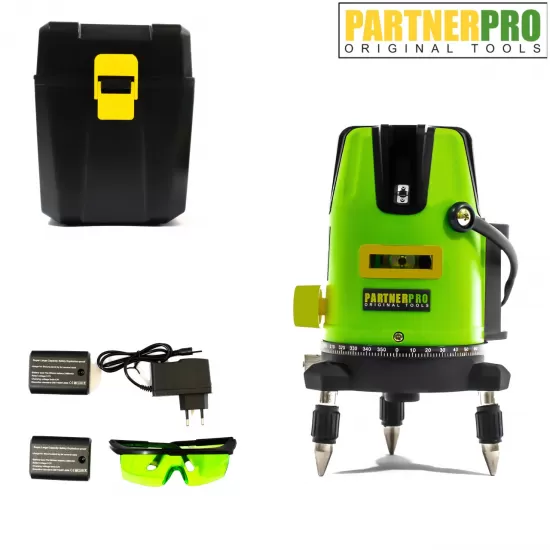 Nivela laser PARTNER PRO PLE-5D , 5 linii, ±2 mm/5m, 40 m, Timp de nivelare ≤ 5s Nivela laser PARTNER PRO PLE-5D , 5 linii, ±2 mm/5m, 40 m, Timp de nivelare ≤ 5s