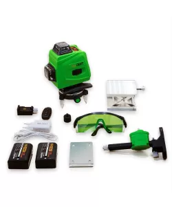 Nivela Laser Procraft LE-4G, fascicul verde, 2 acumulatori /4Ah, telecomanda, accesorii suport