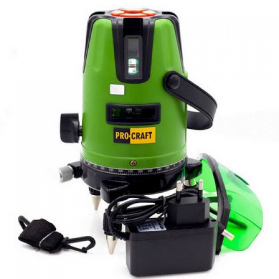 Nivela laser PROCRAFT LE-5D , 3.7 V / 2200 mAh
