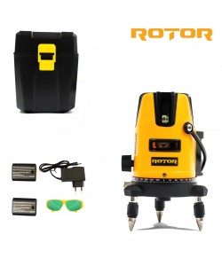 Nivela laser ROTOR RLE-3D, 3 linii , ±2 mm/5m, 40 m, Timp de nivelare ≤ 5s