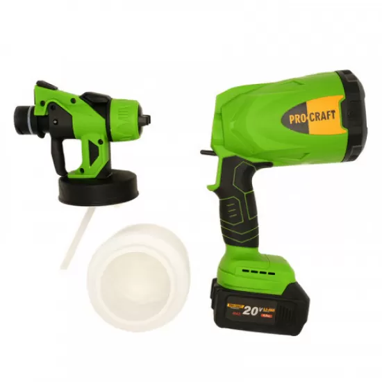 Pistol de vopsit cu acumulator 800W PROCRAFT PSE20