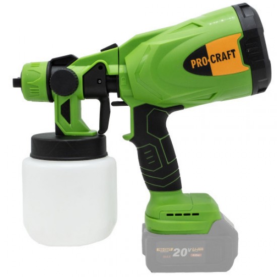 Pistol de vopsit cu acumulator 800W PROCRAFT PSE20