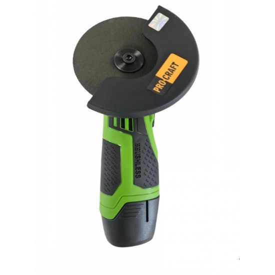 Polizor unghiular cu acumulator Procraft PGA12, 12V / 2Ah, panza 76 mm BRUSHLESS, 20000 rotatii