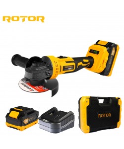 Polizor unghiular cu variator, ROTOR RBA21,8500 RPM, cu acumulator 21 V /3 Ah