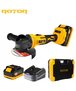 Polizor unghiular cu variator, ROTOR RBA21,8500 RPM, cu acumulator 21 V /3 Ah
