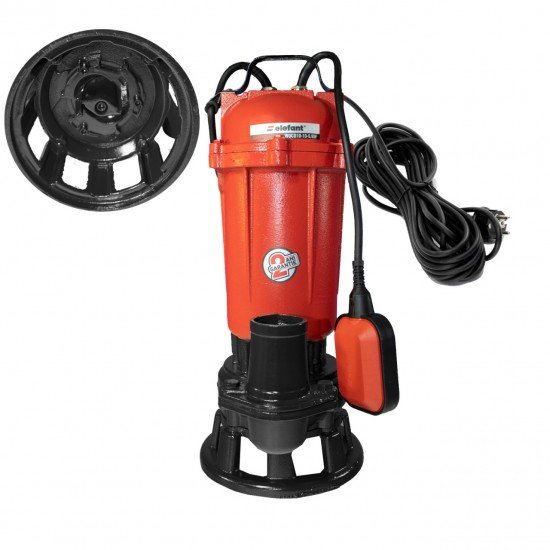 Pompa drenaj submersibilamonoetajata Elefant WQCD10-10-0.95F , 750 W , 2850 rot / min , cu tocator