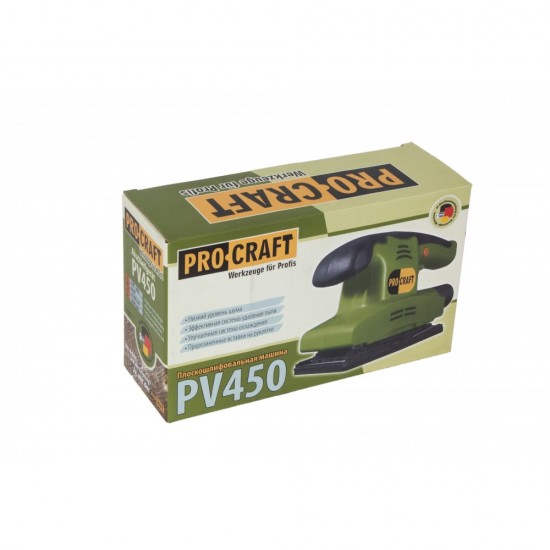 ProCraft PV450, Masina de slefuit vibranta , produsul contine taxa timbru verde 2.5 Ron, 1.41 kg