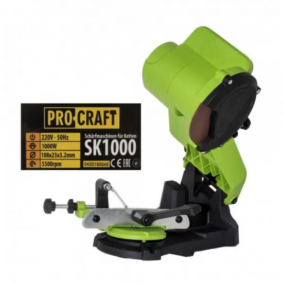 Procraft SK1000, Aparat de ascutit lant drujba , 85 W, panza 105 mm, 5000 rotatii/minut Procraft SK1000, Aparat de ascutit lant drujba , 85 W, panza 105 mm, 5000 rotatii/minut