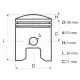 PS1002 SET PISTON MS180, Elefant PS1002 SET PISTON MS180, Elefant