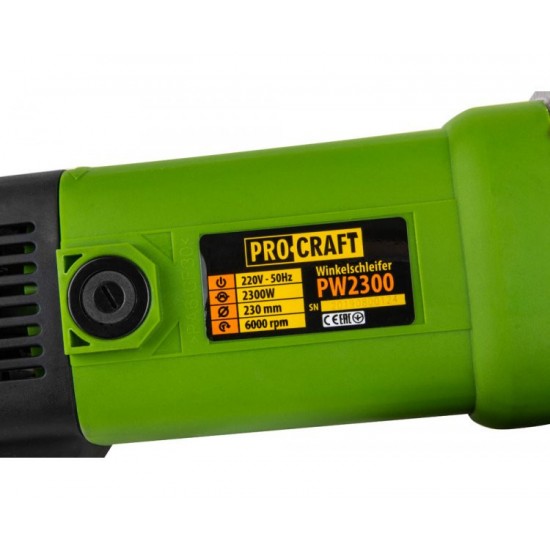 PW2300 polizor unghiular PROCRAFT, produsul contine taxa tv 2.2 lei PW2300 polizor unghiular PROCRAFT, produsul contine taxa tv 2.2 lei